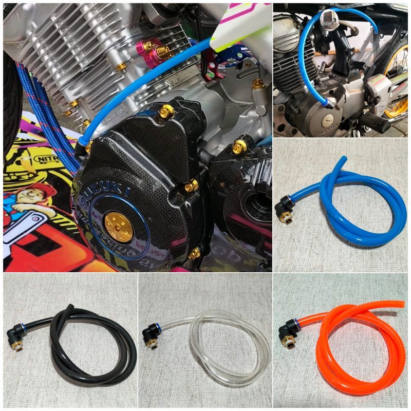 Selang hawa kalter kiri cb gl mp tiger satria fu Manisan Selang Hawa Mesin kalter Magnet CB GL MP