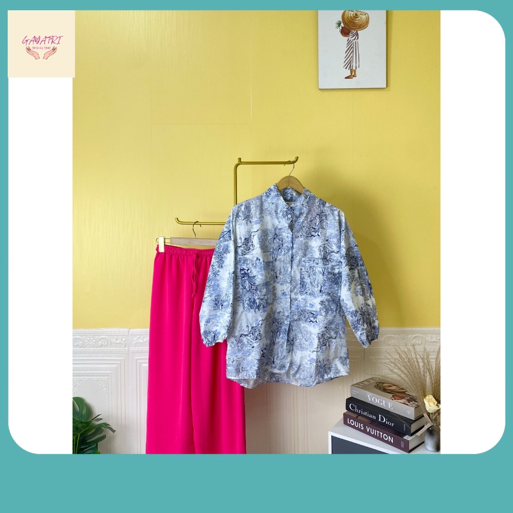 One Set Kekinian One Set Ibuki Pattern Wanita / One Set Wanita Kekinian