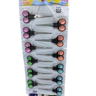 

12 Pcs / 1 Renteng Gunting Voxy -165 Tanggung Warna Warni