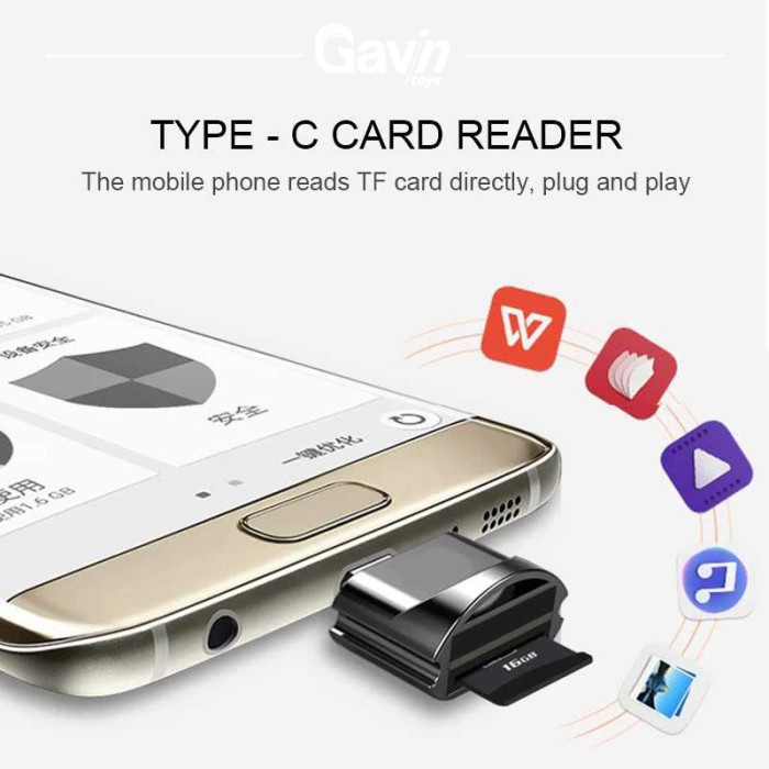 USB C Card Reader - Micro SD Card Reader Type C USB-C OTG Mini Type-C