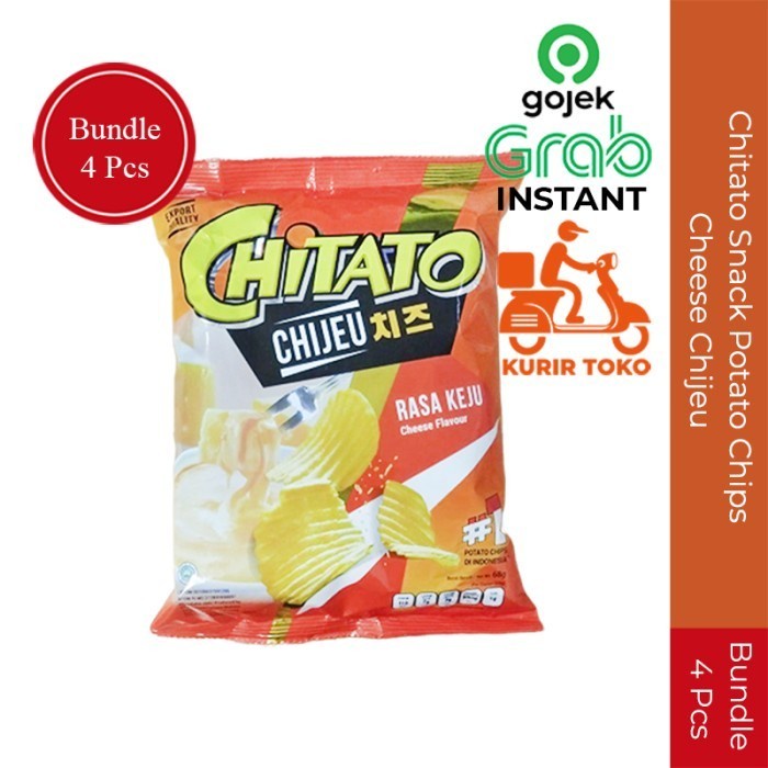 

Chitato Snack Potato Chips Cheese Edition (Supreme) 68gr Paket 4Pcs