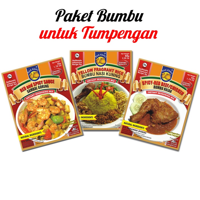 

Dua Kuali Paket Bumbu untuk Nasi Tumpeng