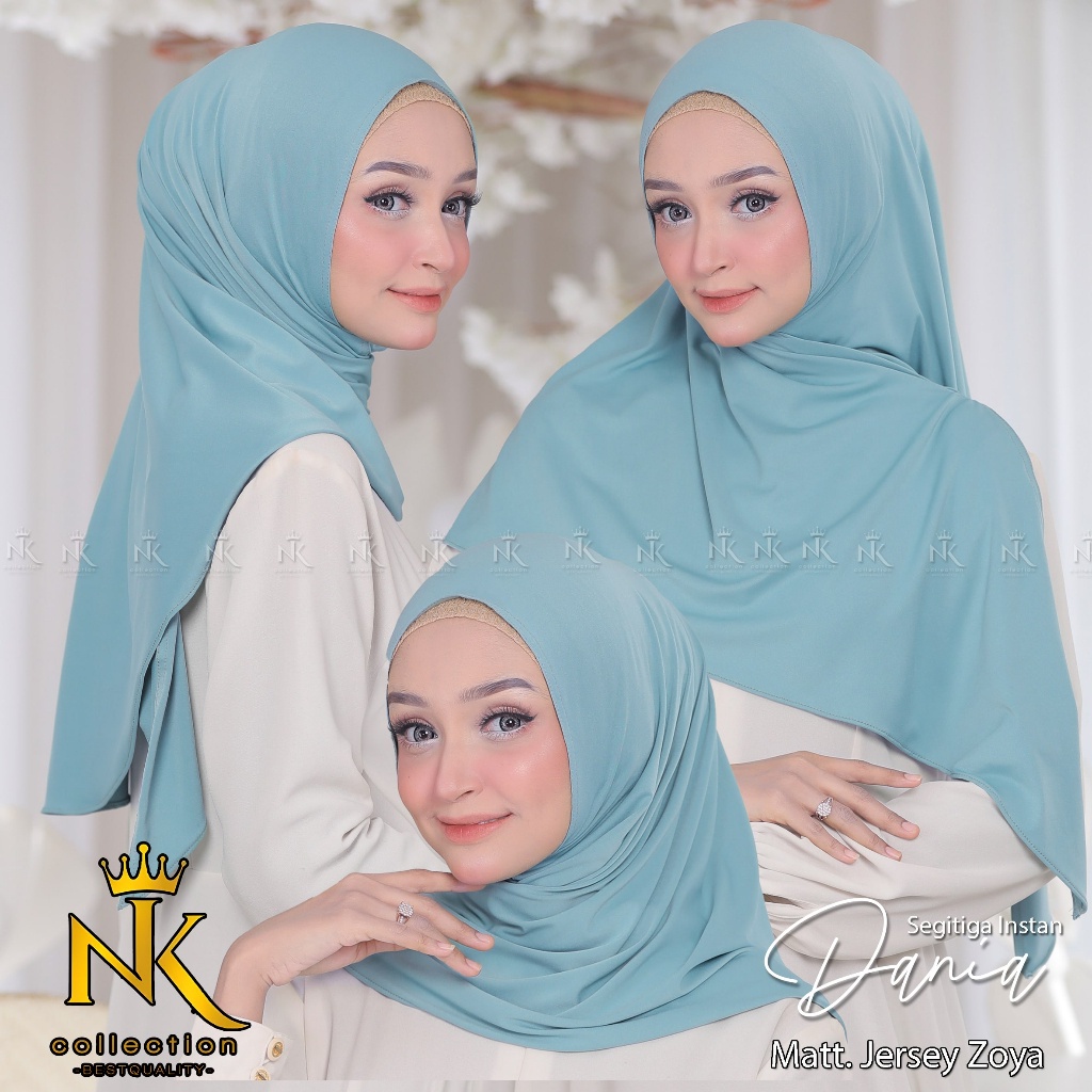 Jilbab Segitiga Instan Dania Jersey Zoya Terbaru By NK Collection