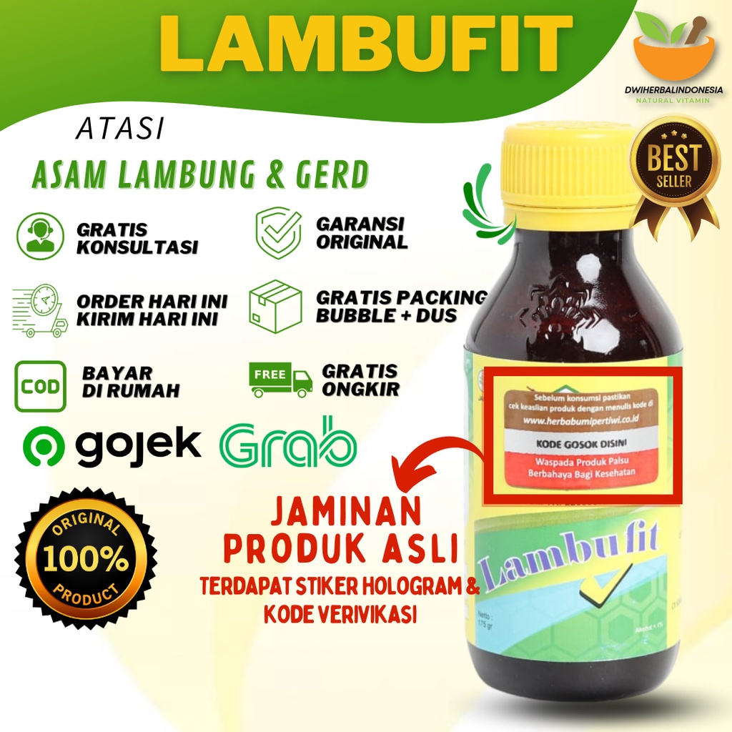 BISA COD MADU LAMBUFIT MADU HERBAL OBAT ASAM LAMBUNG MAAG GERD Obat Asam Lambung Maag Kembung Begah 