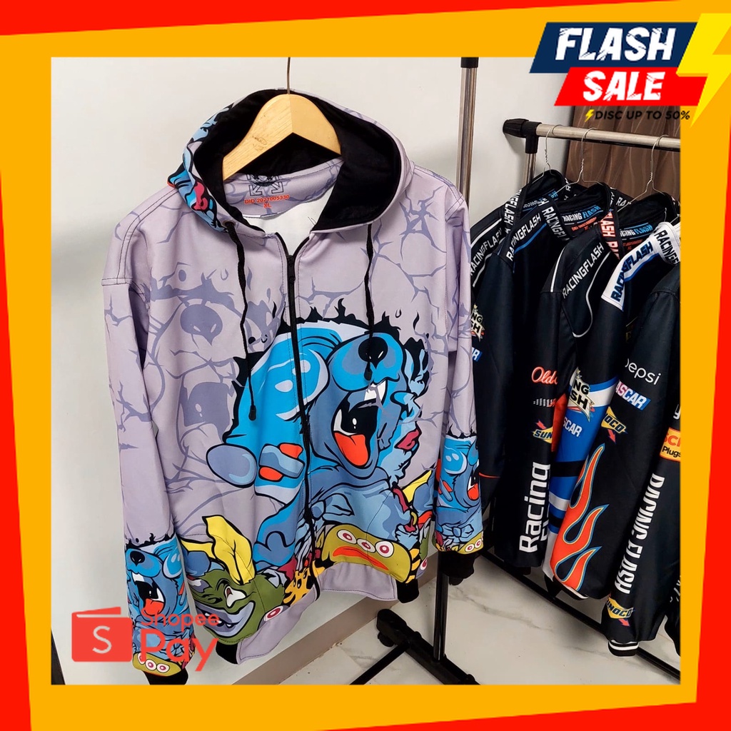 OUTFIT JKT48 | JAKET RACING WANITA terbaru flash laki laki pria balapan motor mobil outdoor~ Jaket c