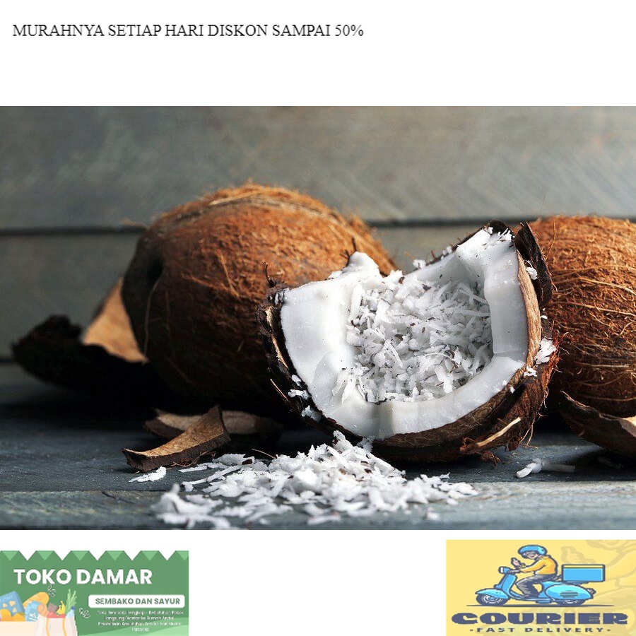 

Kelapa tua otuh Parut dan peras santan1 Bulat