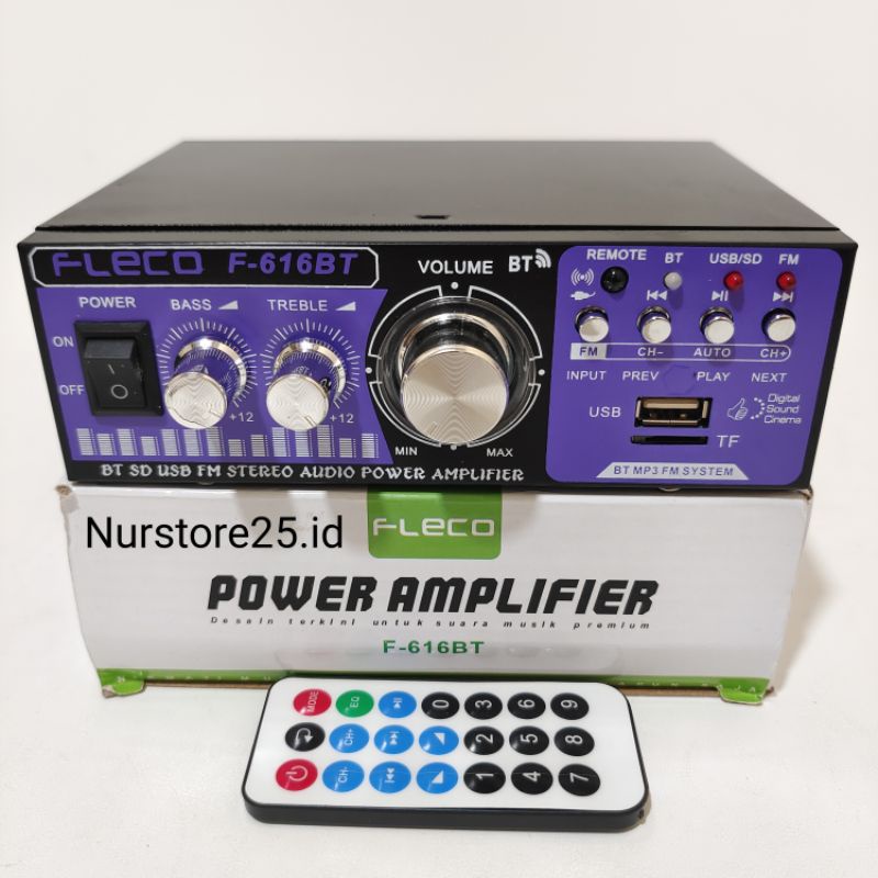 POWER AMPLIFIER BLUETOOTH FLECO KARAOKE SUBWOOFER F-616BT/POWER AMPLIFIER BLUETOOTH FLECO F-616BT SU