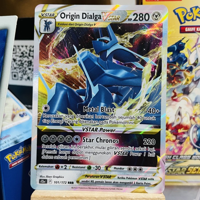 ✨COD✨ -Origin dialga Vstar V star semesta - Kartu pokemon indonesia tcg card