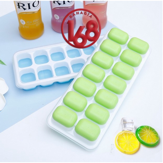 Cetakan Es Batu + Penutup/ Ice Cube 14 Tray