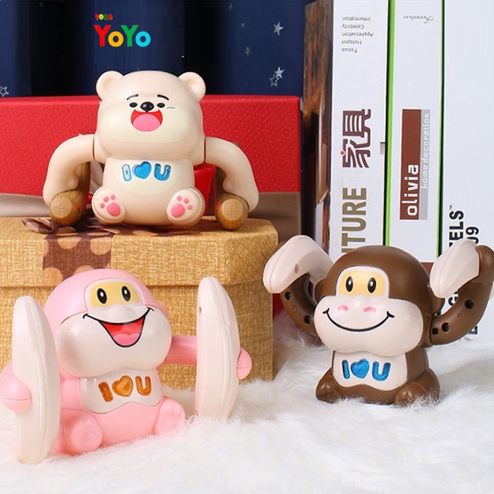 TokoYoyo Mainan Monyet Jungkir Balik Mainan Anak Bayi Kontrol Suara Musik Lampu Laki Laki Perempuan 1 2 3 4 5 tahun