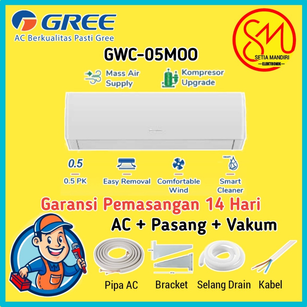 PROMO Ac Gree Split 1/2PK GWC-05MOO Series