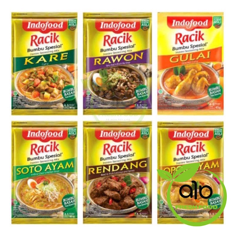 

Bumbu Indofood Racik Bumbu Basah 45gr [ 1pcs ] - ALO Fresh Food