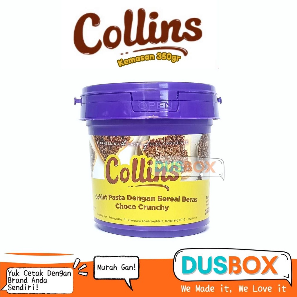 

Collins Choco Crunchy 350g / Toping Donat Collins / Selai Donat Collins Selai Donat / Selai Roti