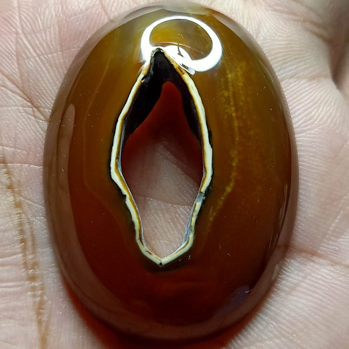 Natural Batu Akik Pandan Kapas Semu Nanas Sutra Merah Lumut OliAntik23