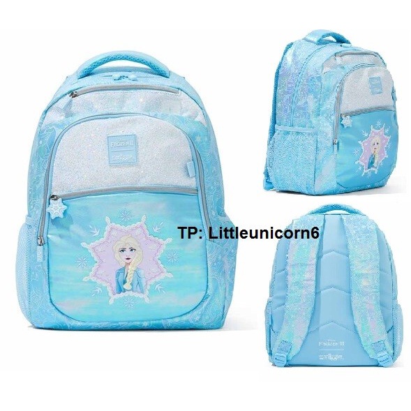 Smiggle Frozen II backpack lunchbag hardtop bottle original - Tas 30*13*42cm