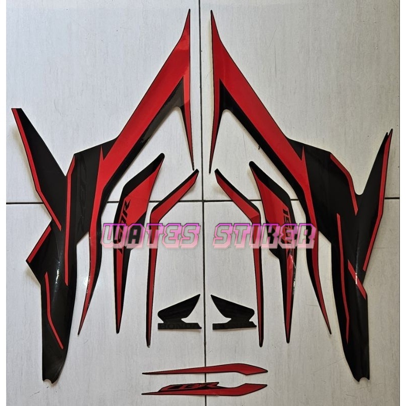 Original Asli Striping Decal Polet Sticker Honda CBR 150r 2022 abs full hitam merah stiker motor bod