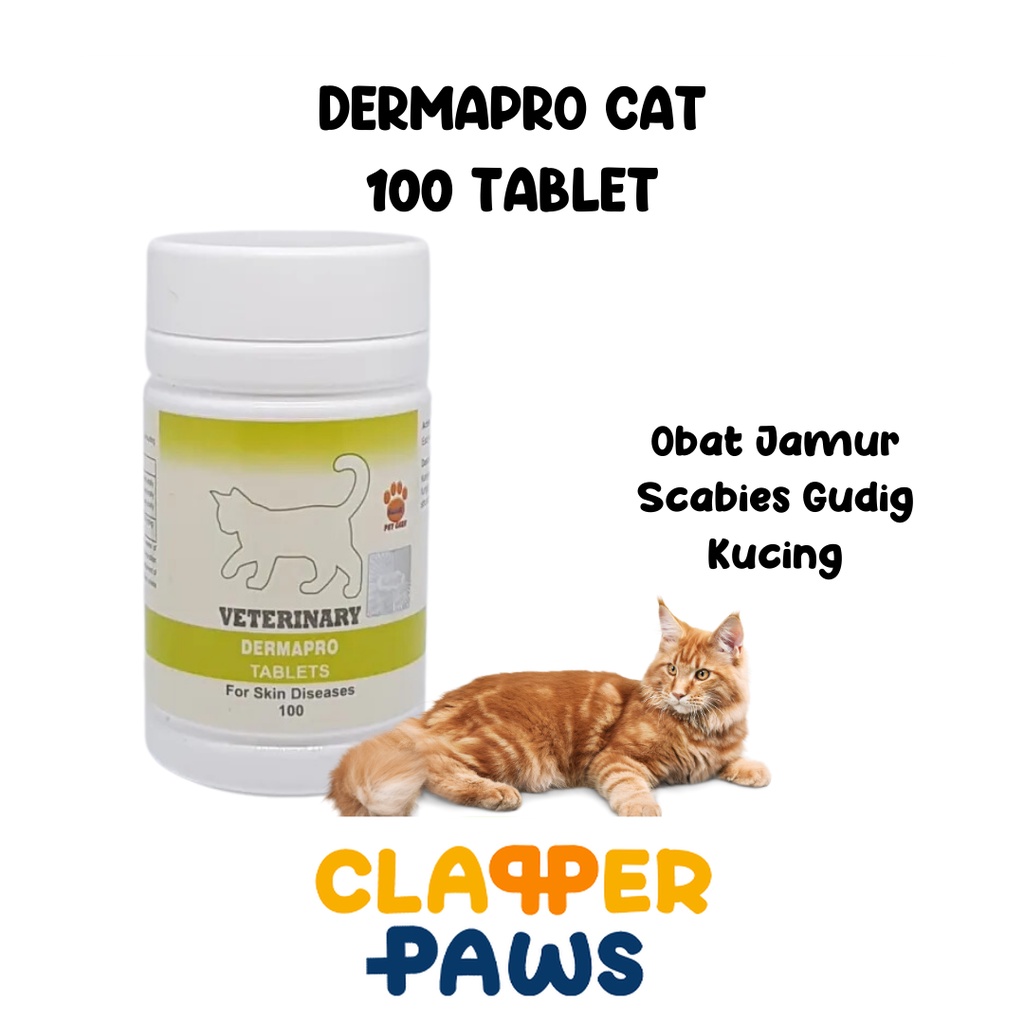DERMAPRO CAT 100 tablet VETERINARY- OBAT JAMUR SCANOES GUDIG