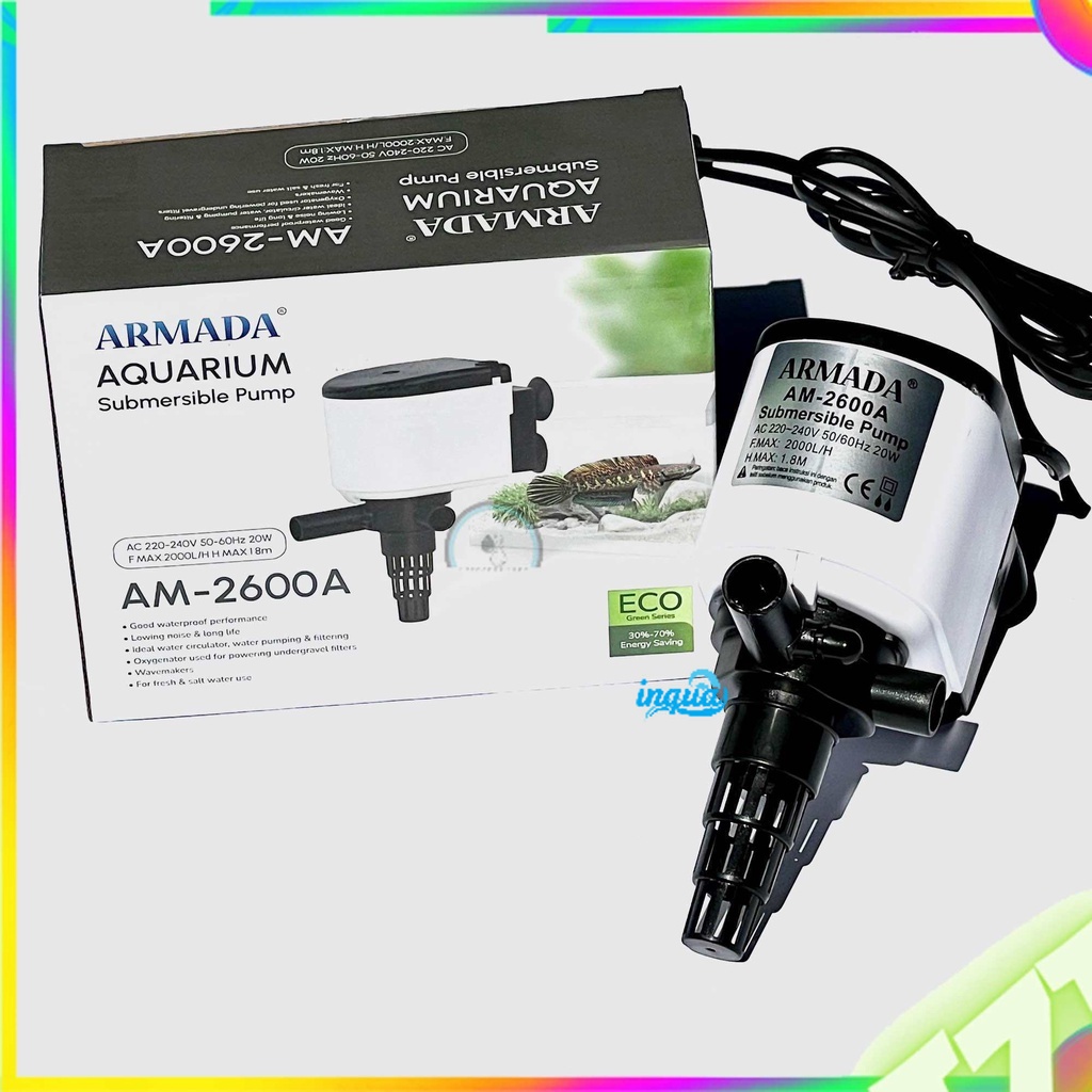 Pompa celup aquarium armada am2600