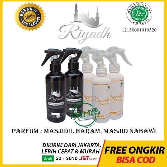 best -Riyadh Parfum Wangi Masjid Haji Umroh Sejadah Karpet Gamis Sarung - Kasturi, Riyadh 250ml
