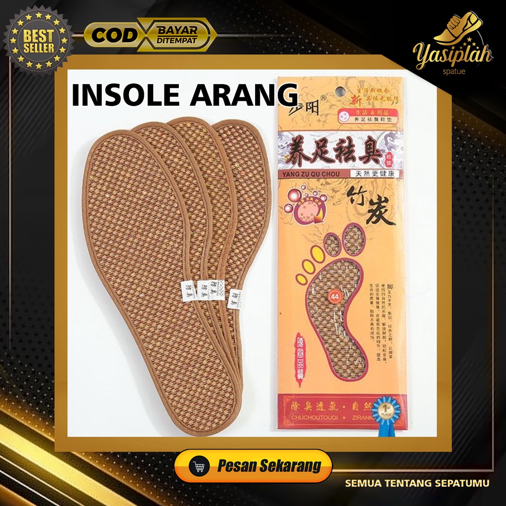 Insole arang bambu anti bau penyerap keringat kaki