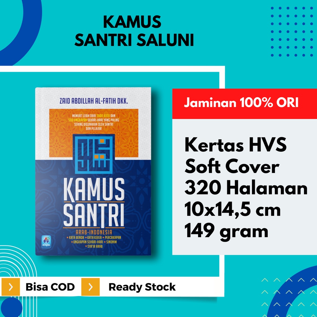 (Buku Keren) Kamus Santri Saluni Pustaka Arafah Original