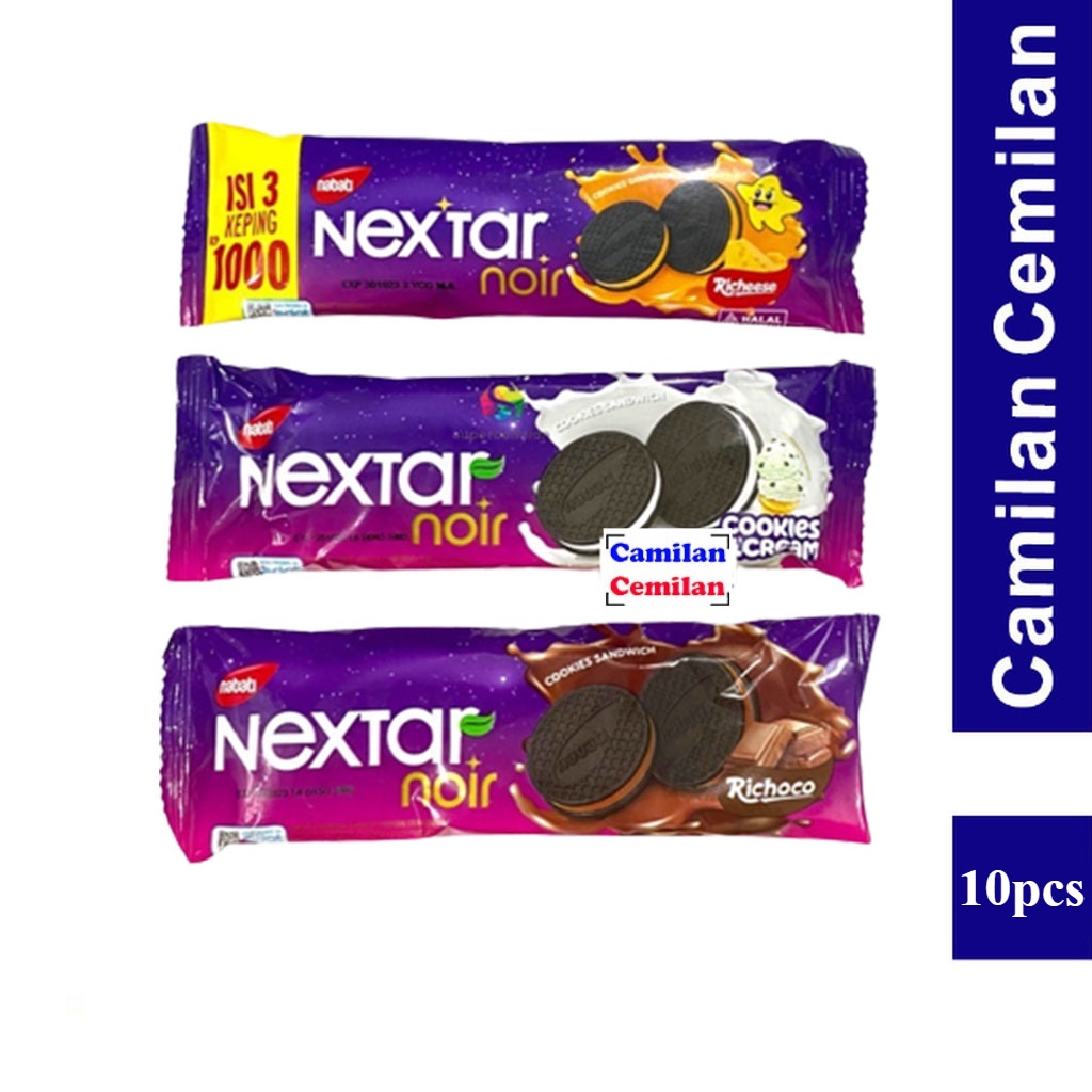 

Nabati Nextar Noir Richoco Cookies Renceng isi 10 pcs x 28 gr