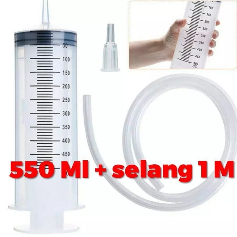 SUNTIKAN PUTIH BESAR LARGE SPET. SYRINGE 500ML
