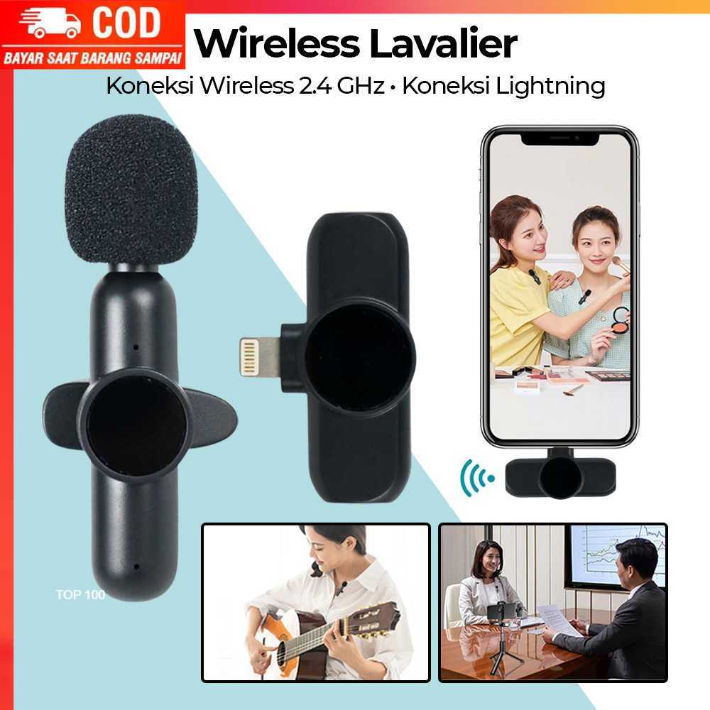 ( 100% BARANG ORI ) Hadesi Wireless Lavalier Lapel Microphone Vlogger Lightning - HA85
