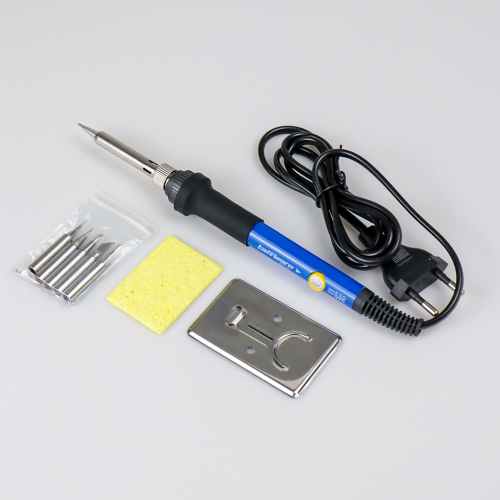 Solder Adjustable Temperature Fast Heat 450C 60W with 5 Tips - CS-31 - Black Taffware
