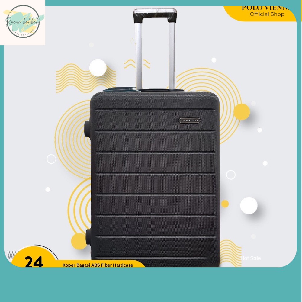 KOPER TERBARU 2023 / Polo Vienna - Koper Bagasi 24 Inch ABS Fiber Hardcase Polo Koper Travel 001