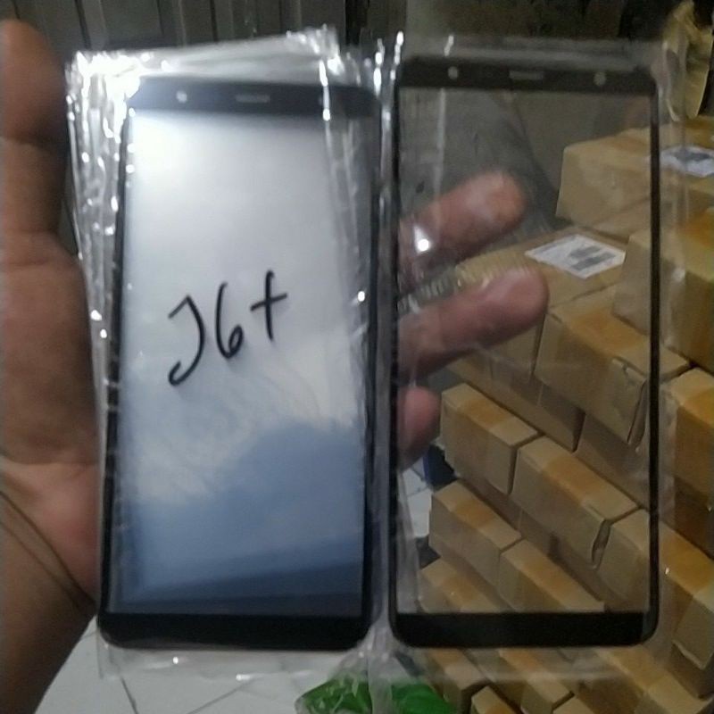 KACA DEPAN KACA LCD SAMSUNG J6 PLUS/ J6+ KACA TAUCHSCREEN LAYAR SENTUH LAYAR DEPAN