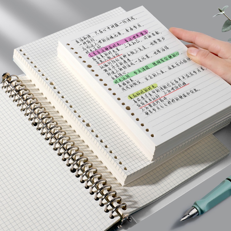Note book A5 Vintage Aesthetic Ukiyo /Notebook refill Line / Blank KERTAS ISI BINDER A5/B5  LOOSE LE
