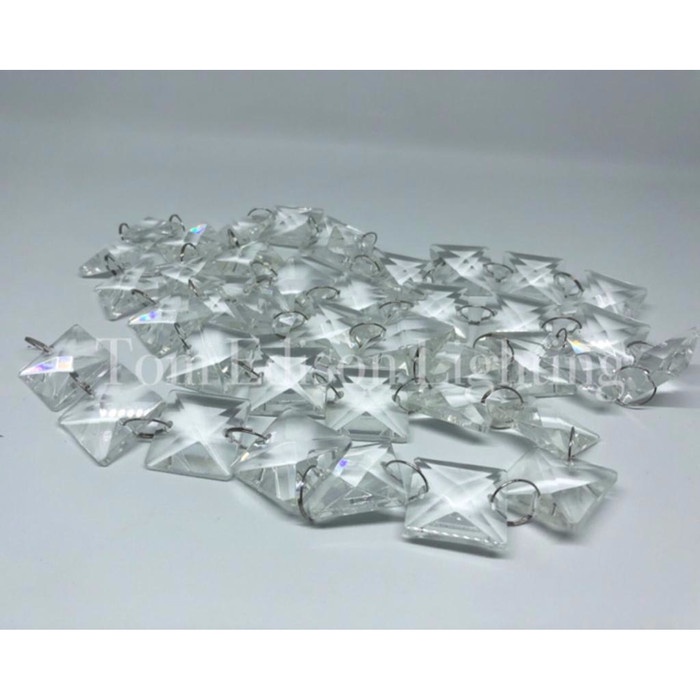 Kristal Manik Oktagon Gantung 1m Ronce Tirai Dekorasi Pernikahan Lampu - Oktagon