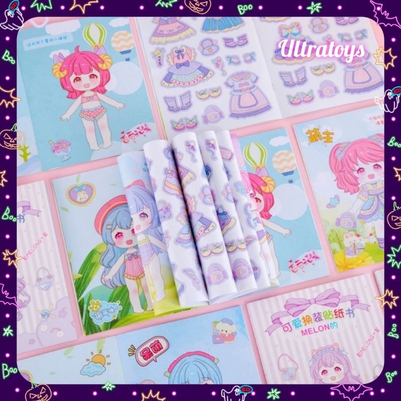 

PROMO!! DIY STICKER ANIME DRESS UP STICKER MAKE UP