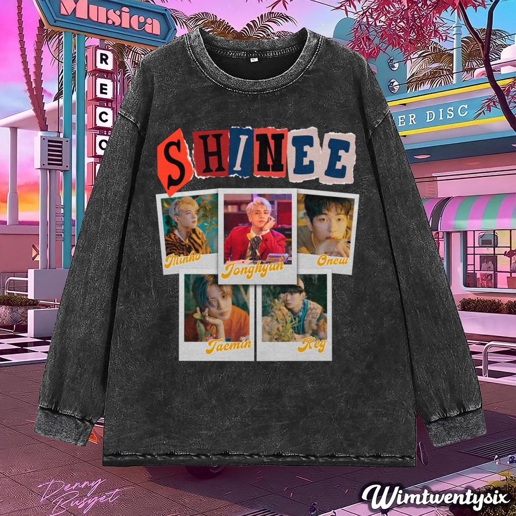 Wimtwentysix “shinee kpop” Oversized T-Shirt | Longsleeve Tee | Kaos washing