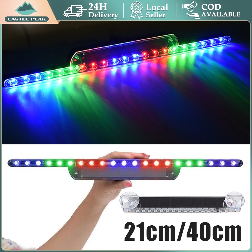 Lampu Strobo Mobil Motor Tenaga Matahari Lampu LED Kedip Solar Strobe Light