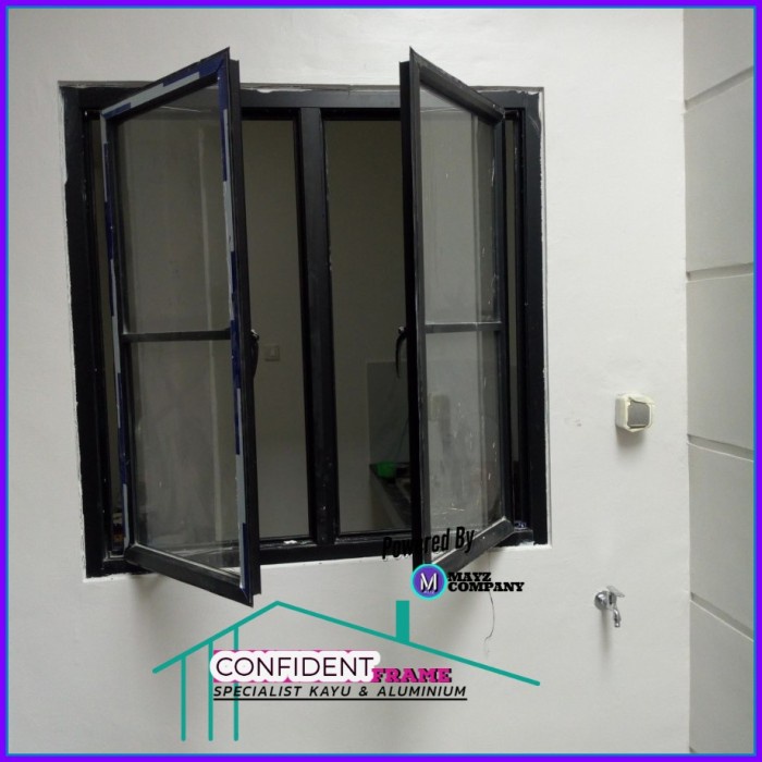 Jendela Aluminium Minimalis/Jendela Aluminium Double/Jendela Sliding/Jendela Swing
