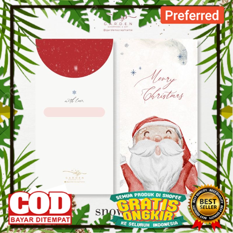 

[SNOW SERIES] CUSTOM NAMA / Amplop Christmas / Amplop Natal / Amplop Santa / Christmas Envelope / Natal Envelope / Amplop Angpao// Kostum Natal / Tahun Baru / HARBOLNAS / PROMO 12.12