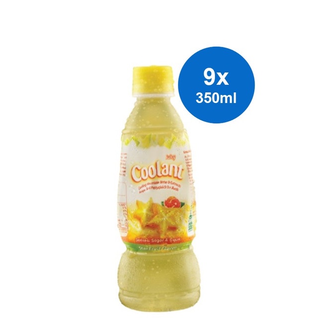 Coolant Minuman Ion Penyejuk Rasa Belimbing 350 mL x 9