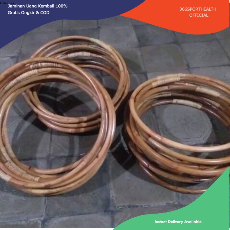 [366SH] Holahop hulahop hullahop holahoop hula hoop ROTAN ASLI Diameter 60-80cm
