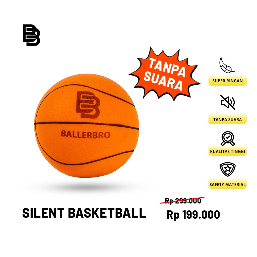 Silent Basketball Ballerbro | Bola Basket Tanpa Suara | Silent Ball Original