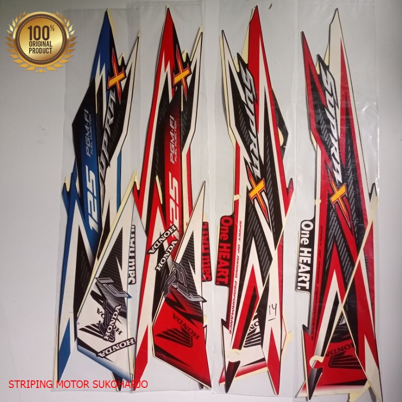 (ORI) Striping Sticker Honda Supra X 125 R 2014 kualitas original