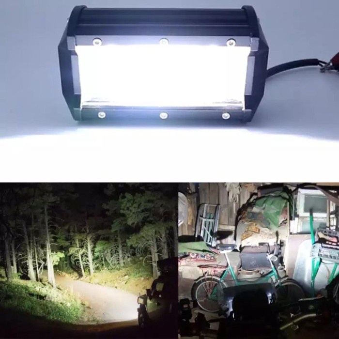 LAMPU TEMBAK SOROT CTD MYTH 12-24 VOLT 2 SINAR PUTIH DAN KUNING TERANG - Putih Kuning