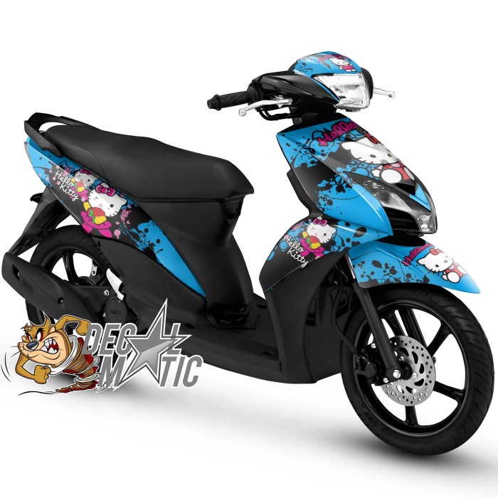 Decal Stiker Variasi Full Body Motor Yamaha Mio GT Mio J Hello Kitty 4
