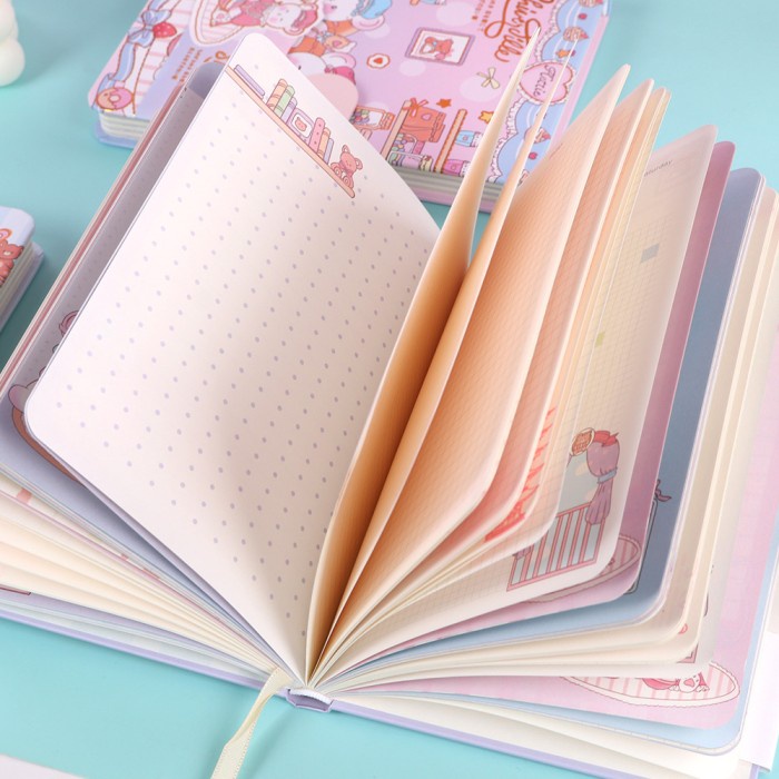 

Buku Diary Notebook Lucu Agenda Sweet Rabbit - cream