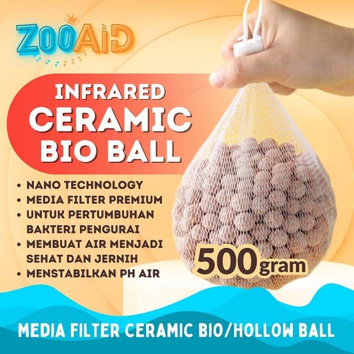MEDIA FILTER AQUASCPAE BIO BALL / HOLLOW BALL / CERAMIC BIO BALL