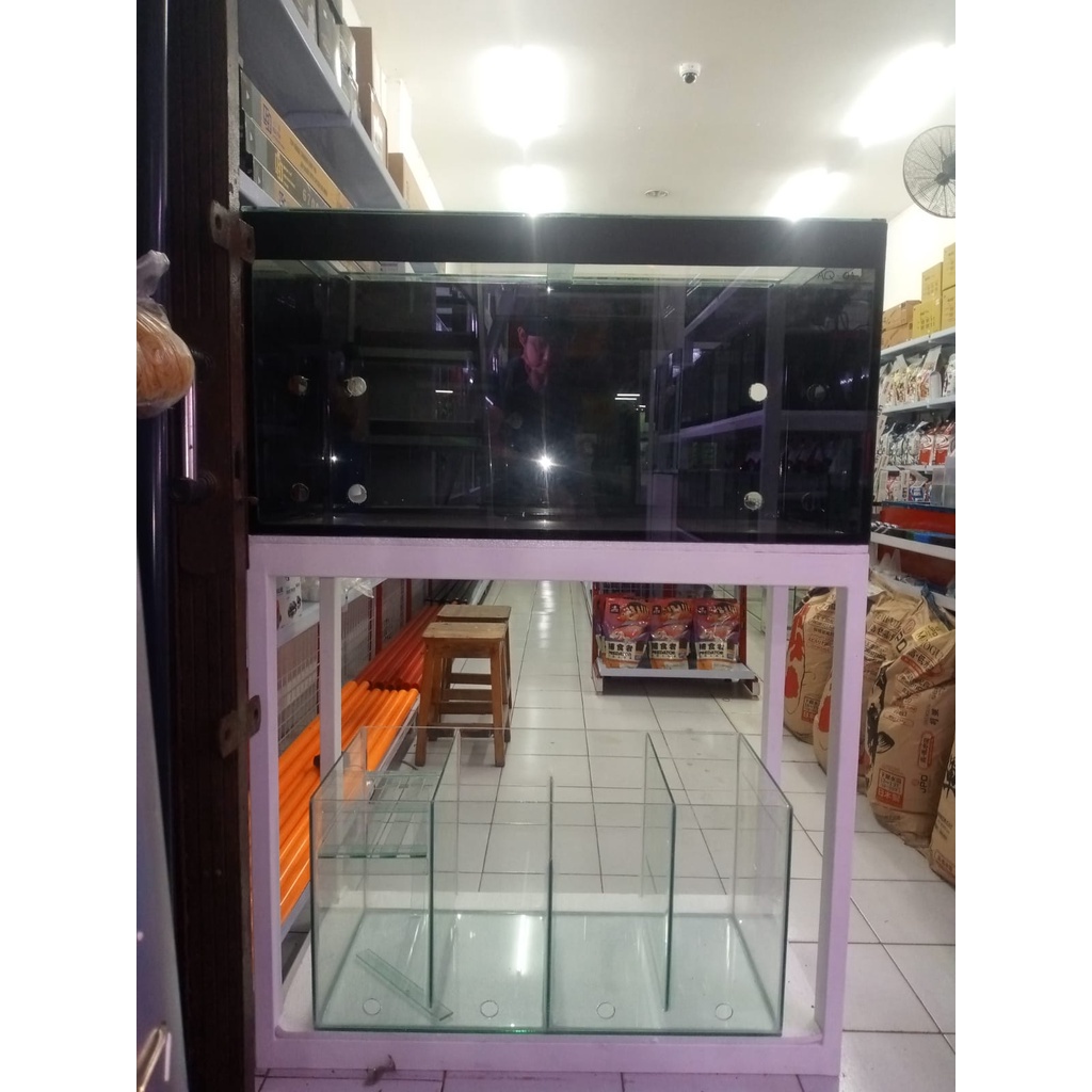 AKUARIUM KACA AQ-01 FILTER SUMP SIZE 100X50X50