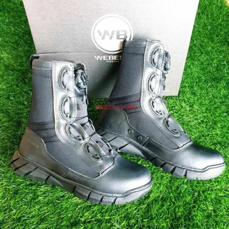 Sepatu PDL Tactical Xtrack tali putar  TNI Polri 2023