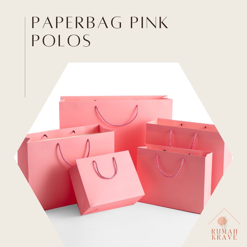 

RUMAH KRAVE - Paperbag Pink Polos