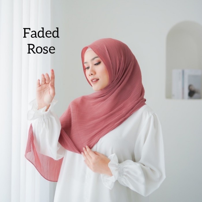 CHAYRA pashmina plisket 2  hijab pasmina kerudung jilbab murah - Thustle